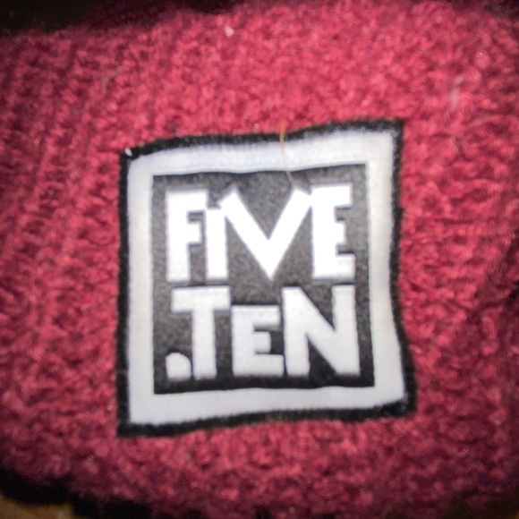 EUC | Five Ten | Red | Black & White Logo | OSFM - Picture 2 of 5